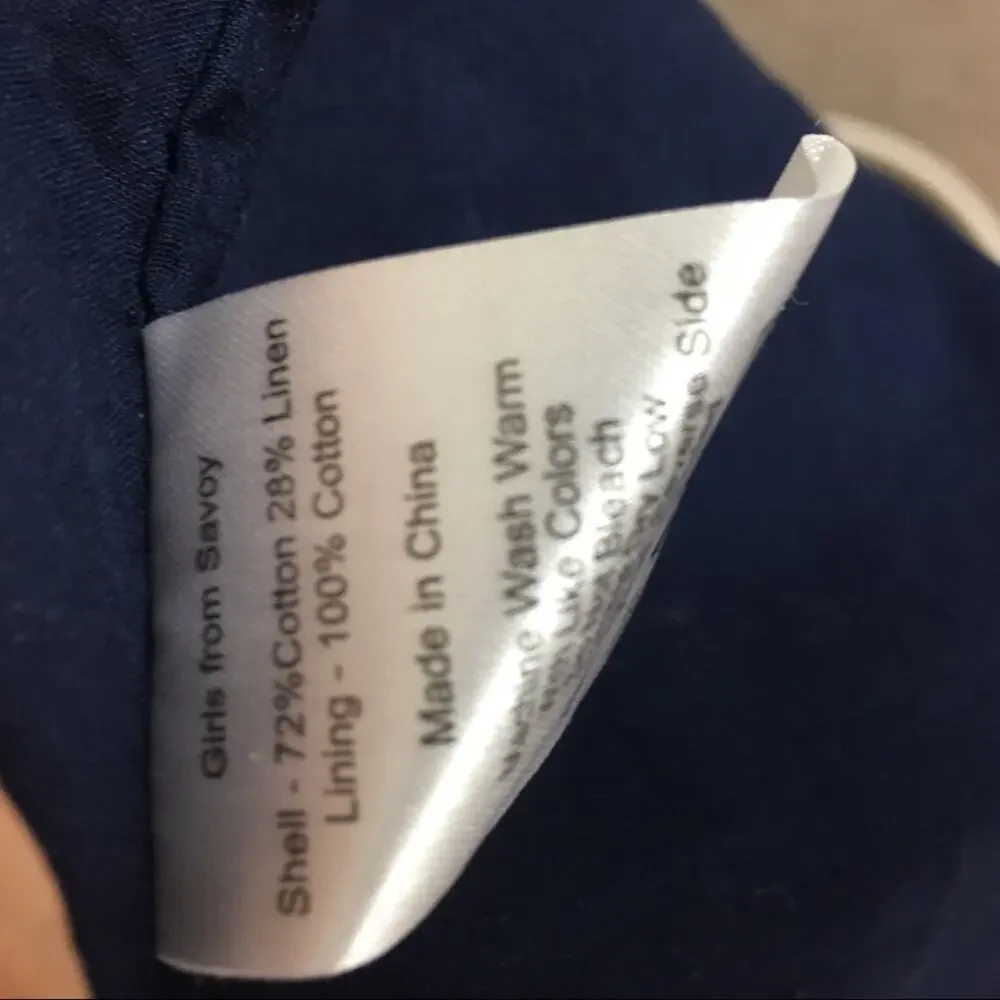 Girls from Savoy NWT Navy Peplum Pencil Skirt 6